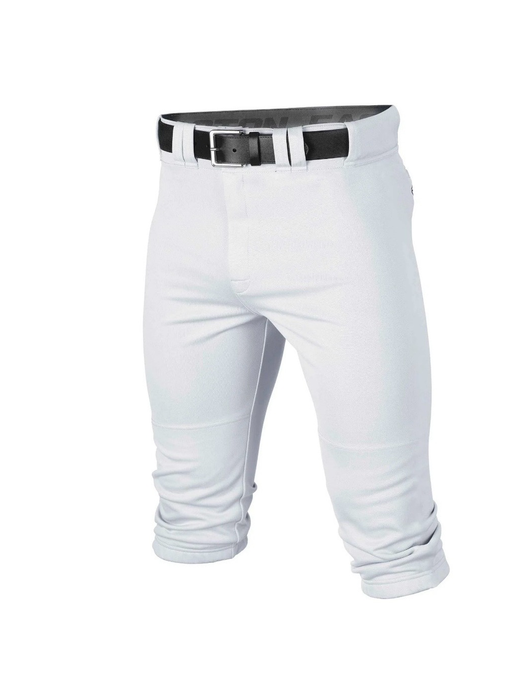 Easton White Athletic Baseball Shorts with Black Belt